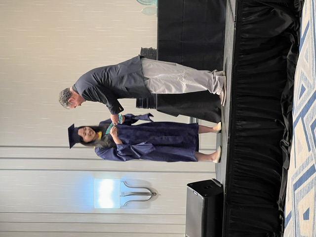 Graduates from the Master of Science in Biostatistics Program at graduation