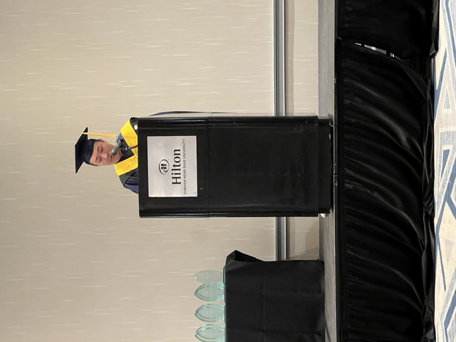 Graduates from the Master of Science in Biostatistics Program at graduation