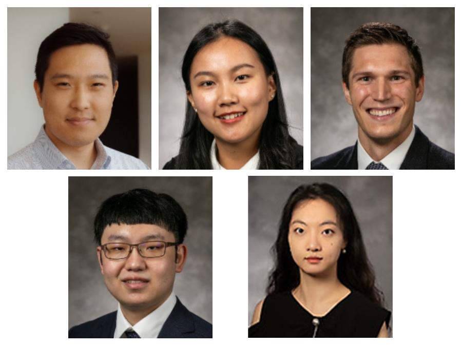 Headshot collage of students who defended disserations
