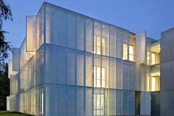 glass walled building