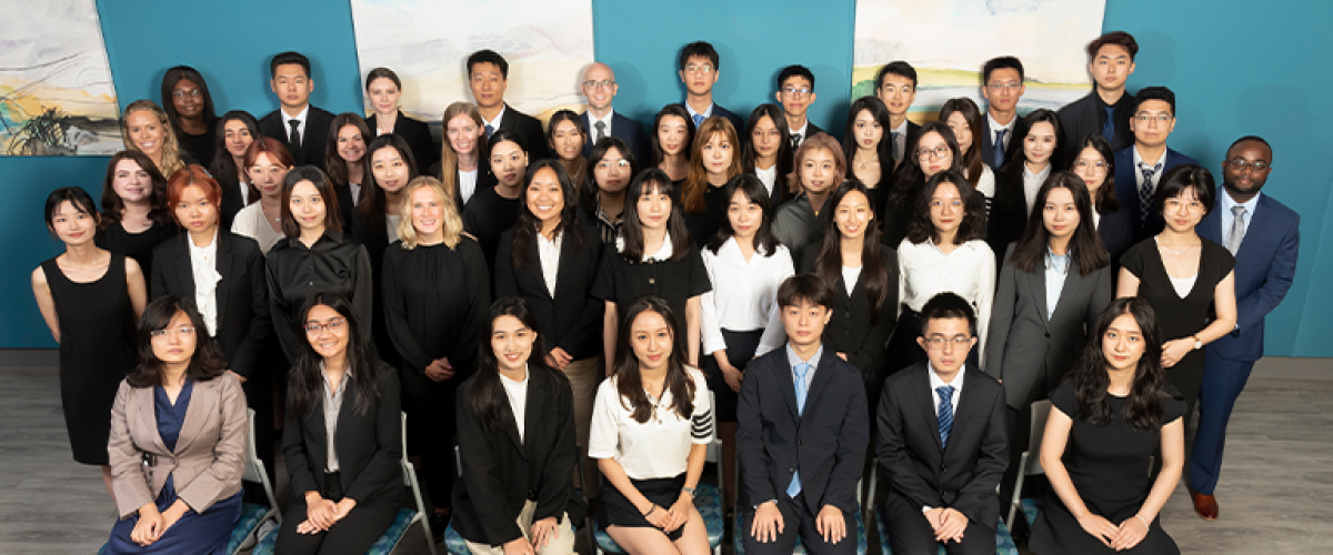 Class photo of MB students