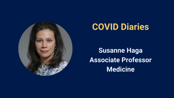 COVID Diaries - Susanne Haga business card
