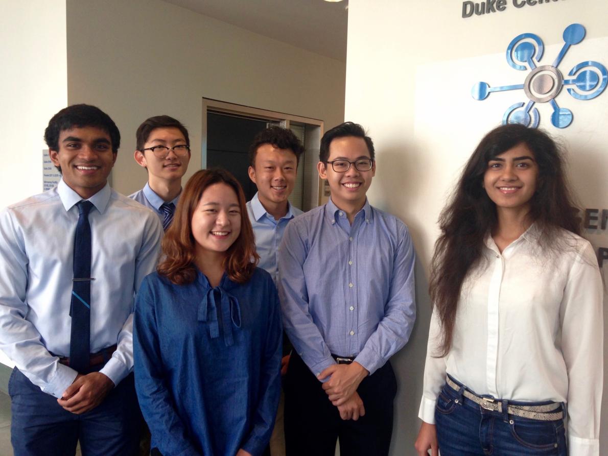 2017 summer scholars students