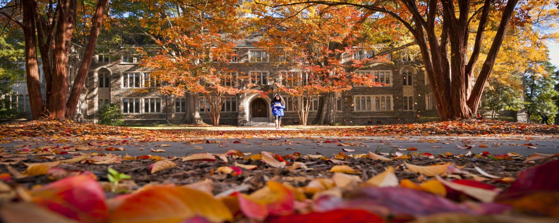 perkins building in fall