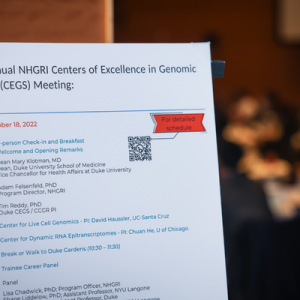 image of the agenda for the 2022 Annual NHGRI CEGS meeting