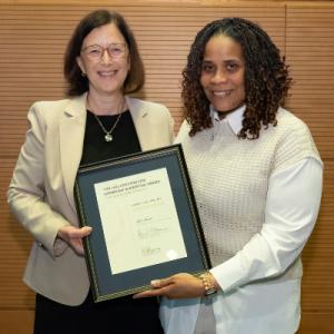 Frazier-Mills with award